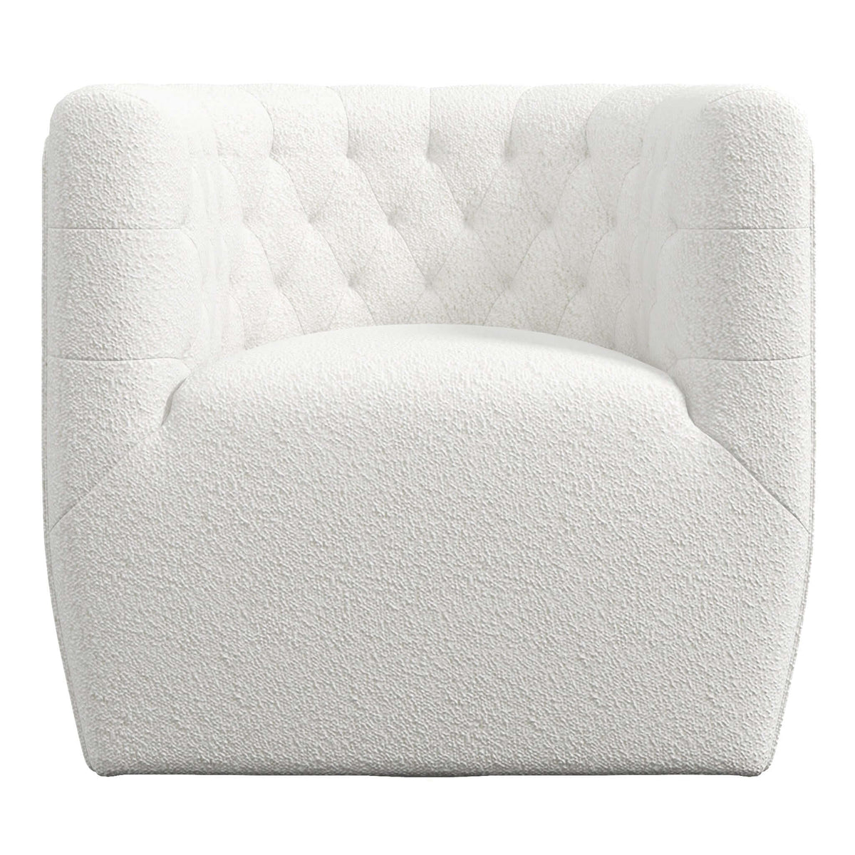 Delaney Cream Boucle Swivel Chair from Ashcroft Furniture - Luna Furniture