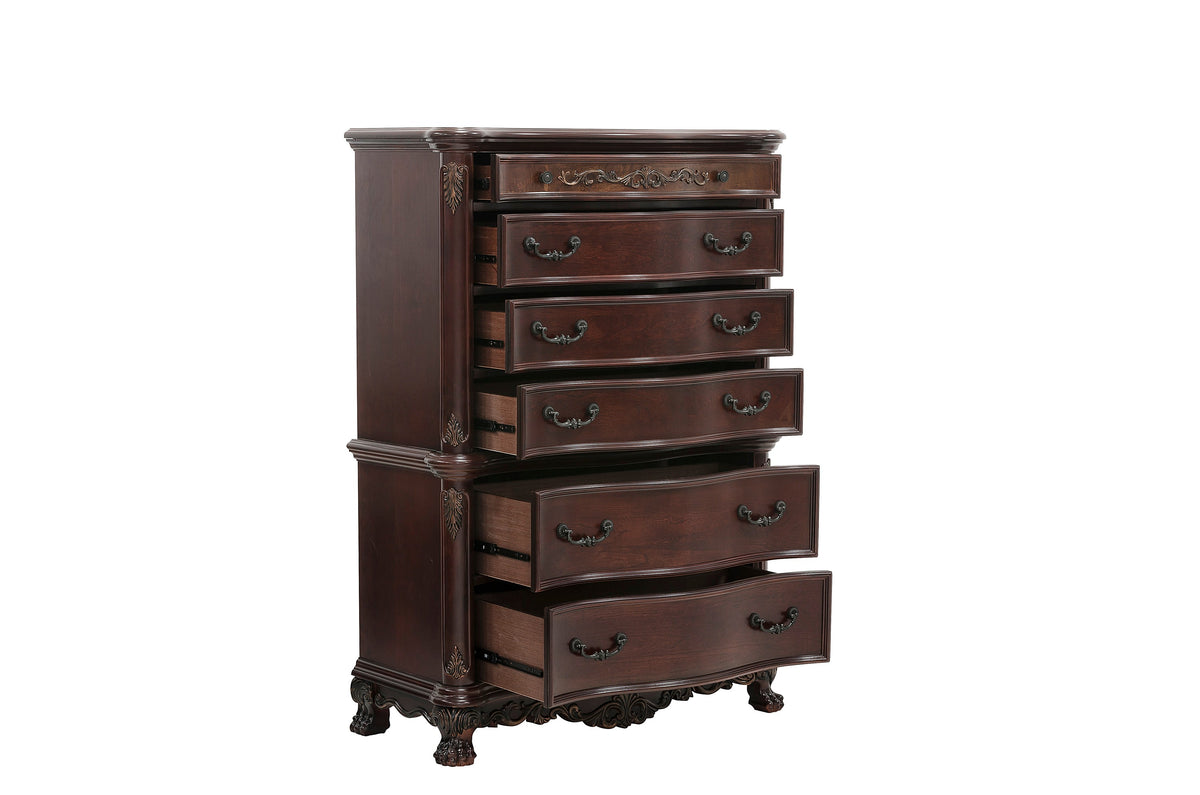 Deryn Park Cherry Poster Bedroom Set from Homelegance - Luna Furniture