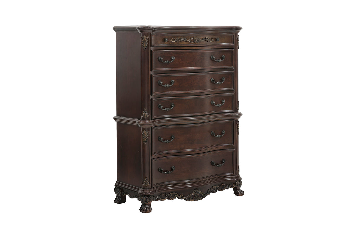 Deryn Park Cherry Poster Bedroom Set from Homelegance - Luna Furniture