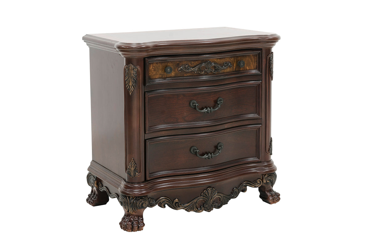 Deryn Park Cherry Sleigh Bedroom Set from Homelegance - Luna Furniture