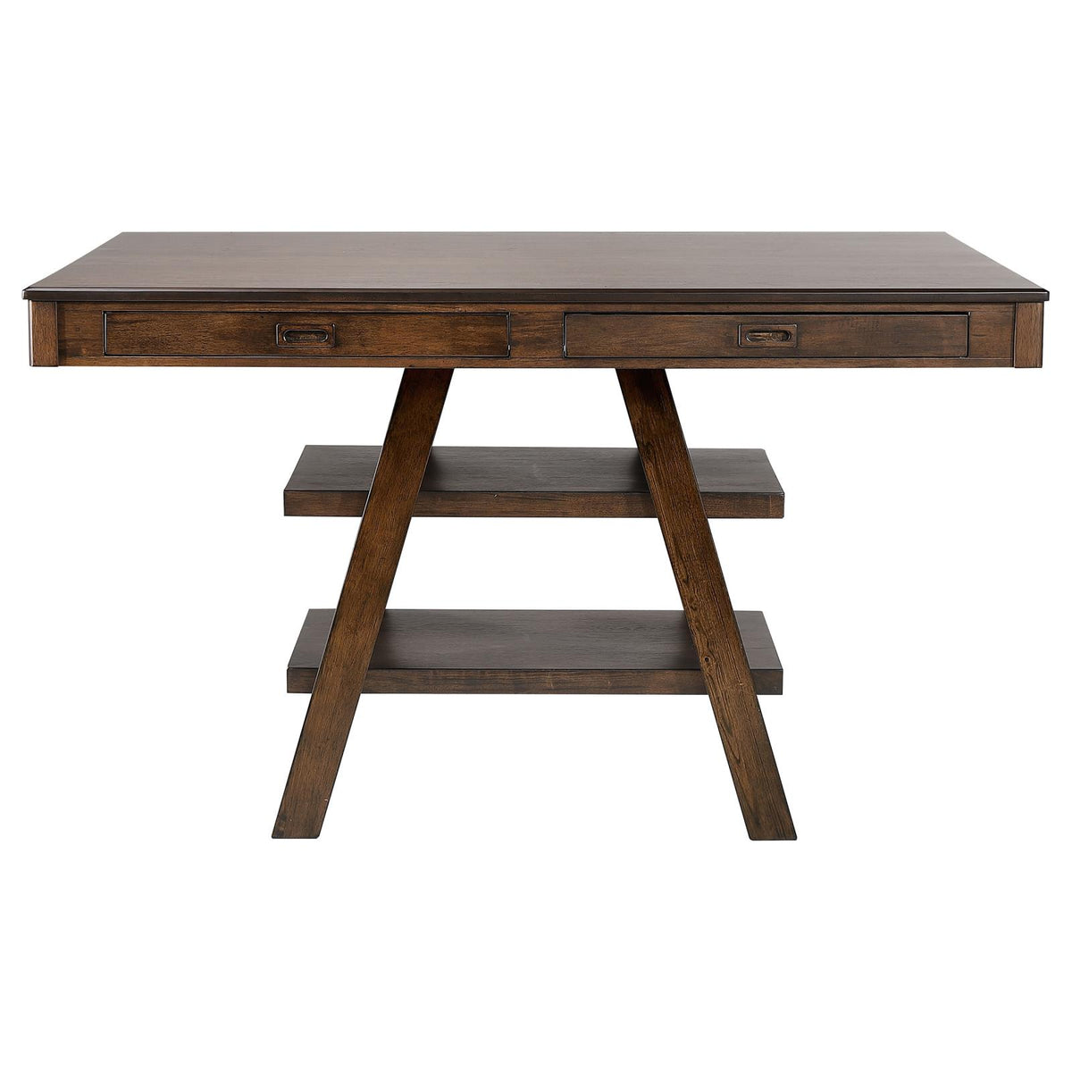 Dewey Brown and Walnut 5-Piece Rectangular Dining Set from Coaster - Luna Furniture