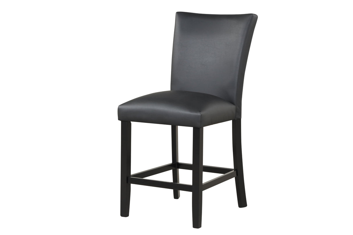 Dior PU Black 5-Piece Counter Height Set from Happy Homes - Luna Furniture