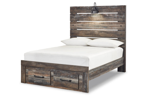 Drystan Multi Full LED Storage Panel Bed