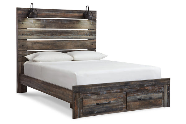 Drystan Multi Queen LED Storage Panel Bed