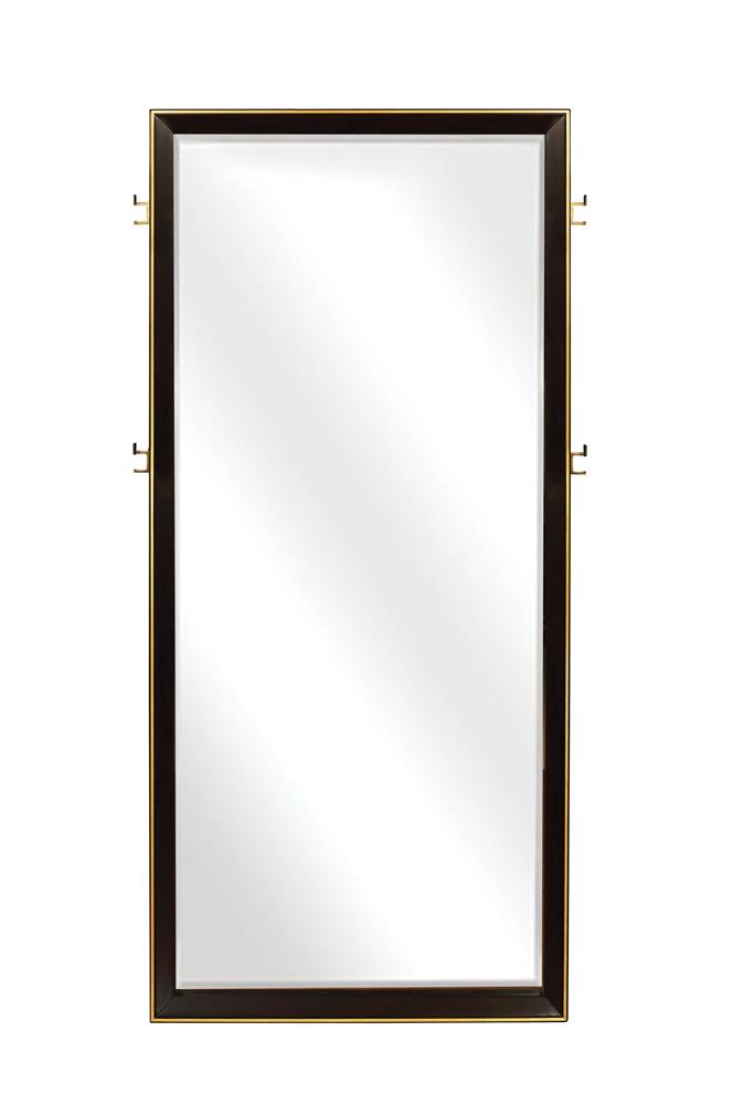 Durango Smoked Peppercorn Floor Mirror from Coaster - Luna Furniture