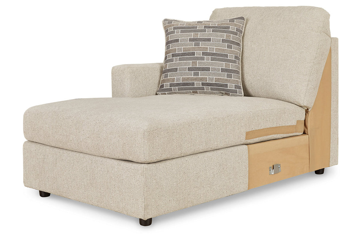 Edenfield Linen Left-Arm Facing Corner Chaise from Ashley Furniture - Luna Furniture