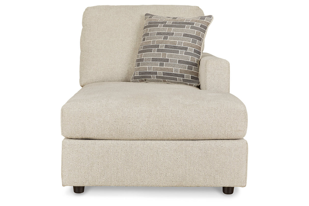 Edenfield Linen Right-Arm Facing Corner Chaise from Ashley Furniture - Luna Furniture