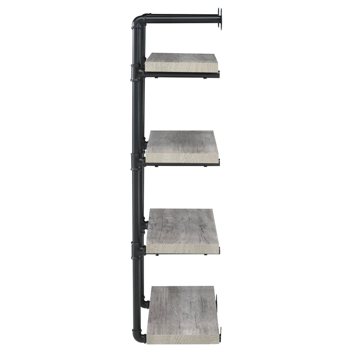 Elmcrest Black and Gray Driftwood 24-inch Wall Shelf from Coaster - Luna Furniture