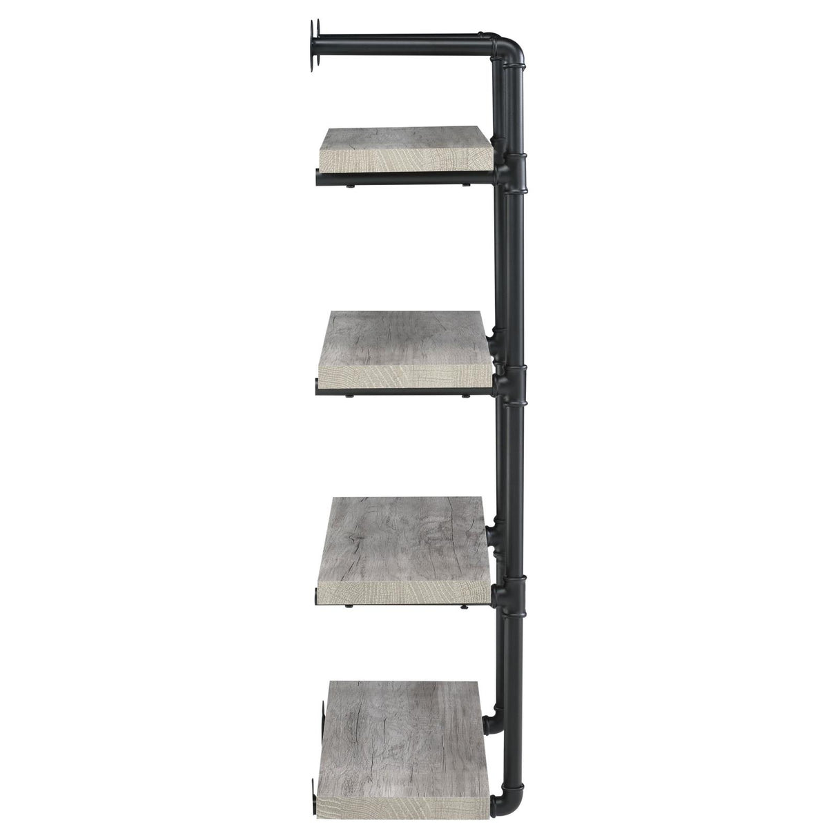 Elmcrest Black and Gray Driftwood 24-inch Wall Shelf from Coaster - Luna Furniture