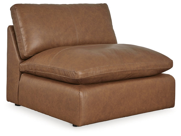 Emilia Caramel Armless Chair