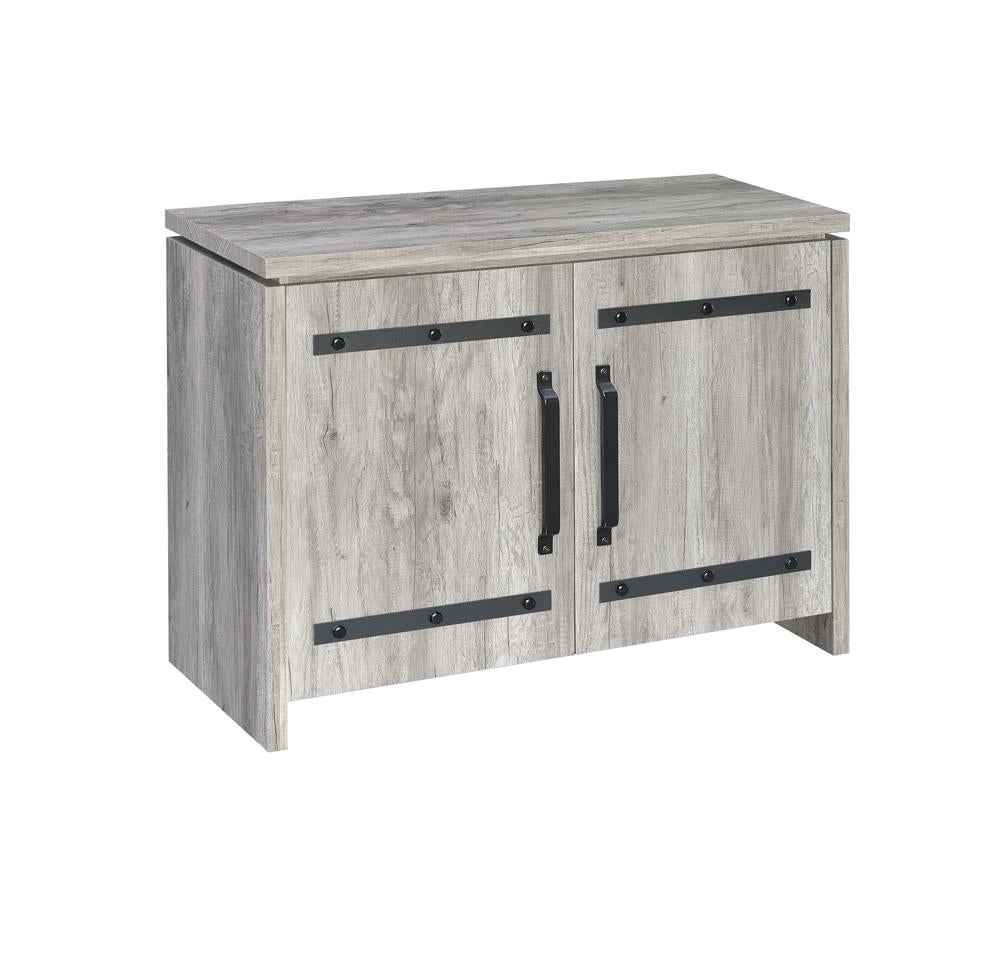 Enoch Gray Driftwood 2-Door Accent Cabinet from Coaster - Luna Furniture