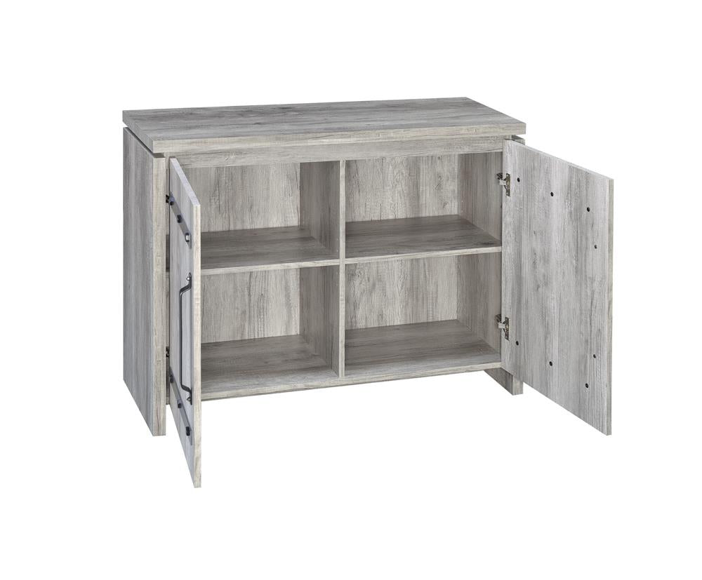 Enoch Gray Driftwood 2-Door Accent Cabinet from Coaster - Luna Furniture