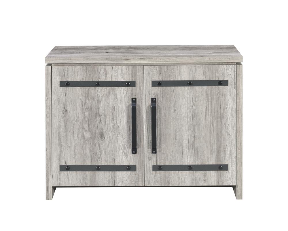 Enoch Gray Driftwood 2-Door Accent Cabinet from Coaster - Luna Furniture