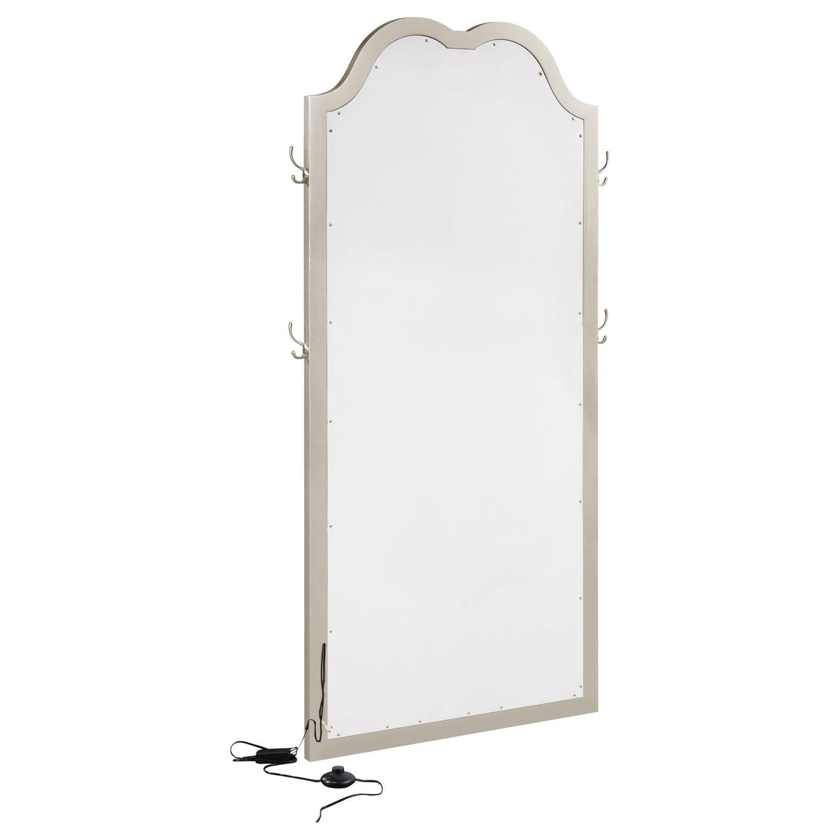 Evangeline Silver Oak Full Length LED Floor Mirror from Coaster - Luna Furniture