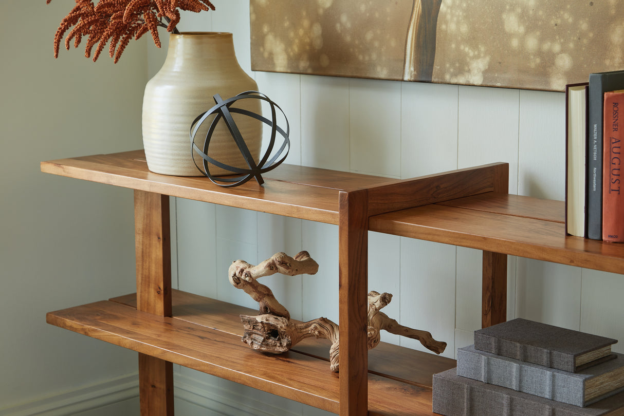 Fayemour Brown Console Sofa Table from Ashley - Luna Furniture