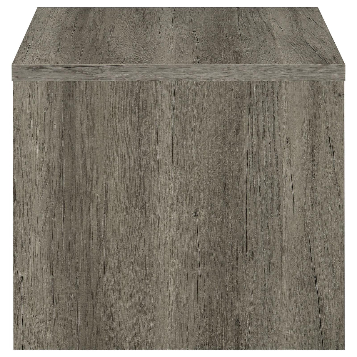 Felix Gray Driftwood 1-Drawer Square Engineered Wood End Table from Coaster - Luna Furniture