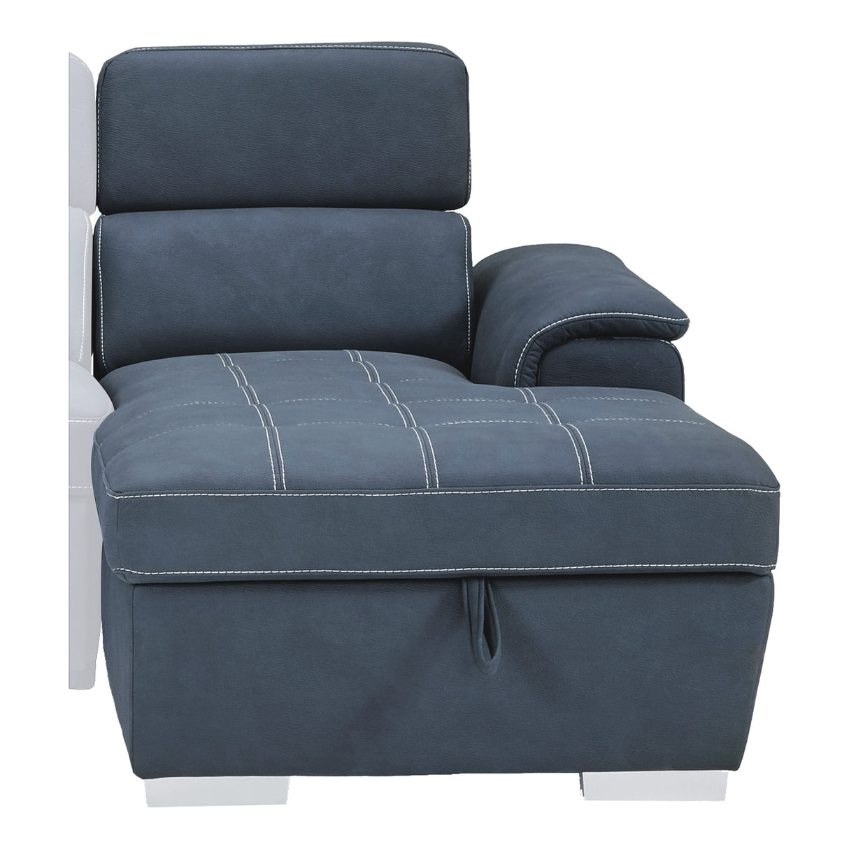 Ferriday Blue Storage Sleeper Sectional from Homelegance - Luna Furniture