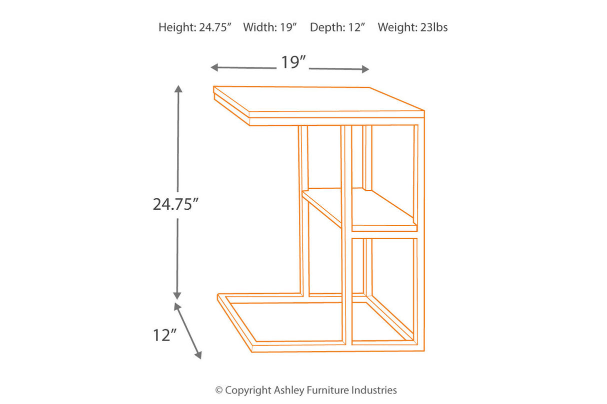 Forestmin Natural/Black Accent Table from Ashley - Luna Furniture