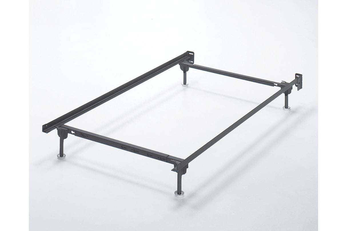 Frames and Rails Metallic Twin/Full Bolt on Bed Frame from Ashley - Luna Furniture
