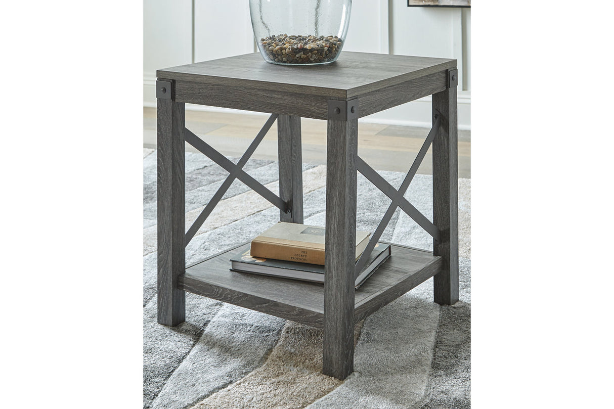 Freedan Grayish Brown End Table from Ashley - Luna Furniture