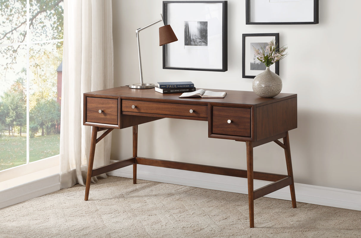 Frolic Brown Writing Desk from Homelegance - Luna Furniture