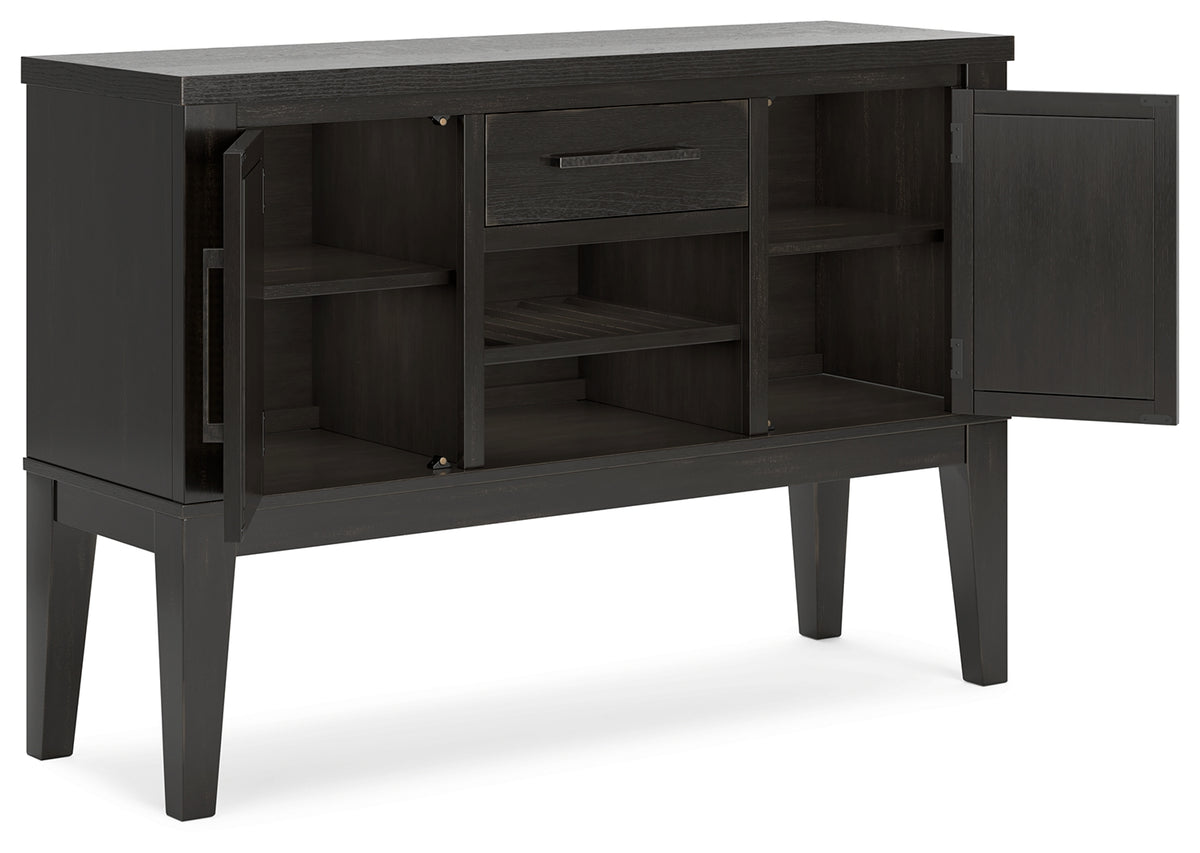 Galliden Black Dining Server from Ashley - Luna Furniture