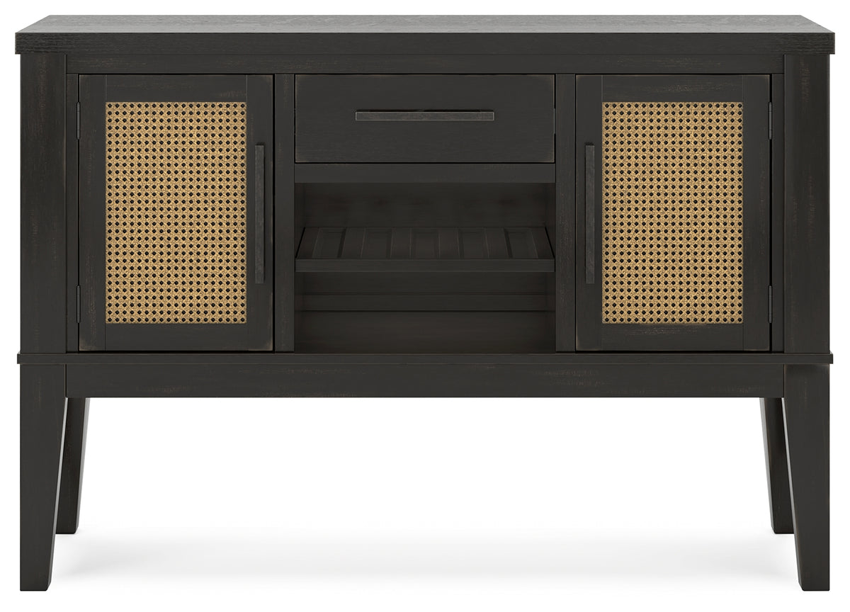 Galliden Black Dining Server from Ashley - Luna Furniture