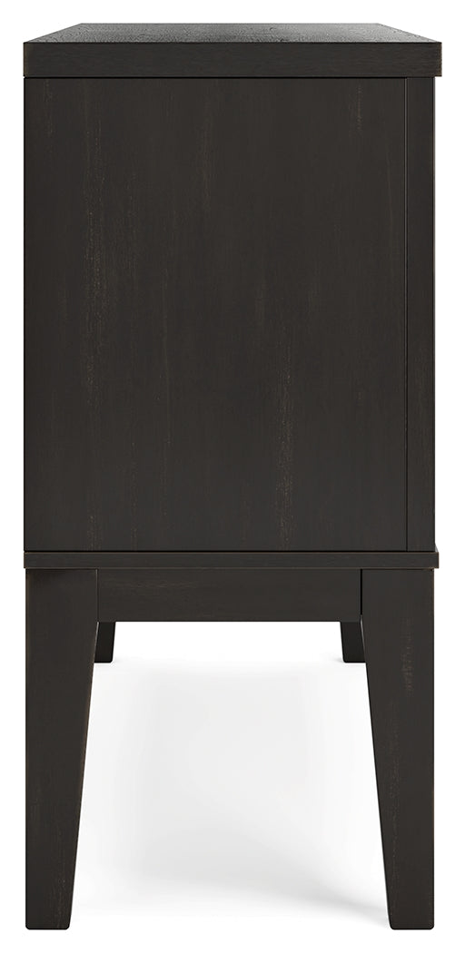 Galliden Black Dining Server from Ashley - Luna Furniture