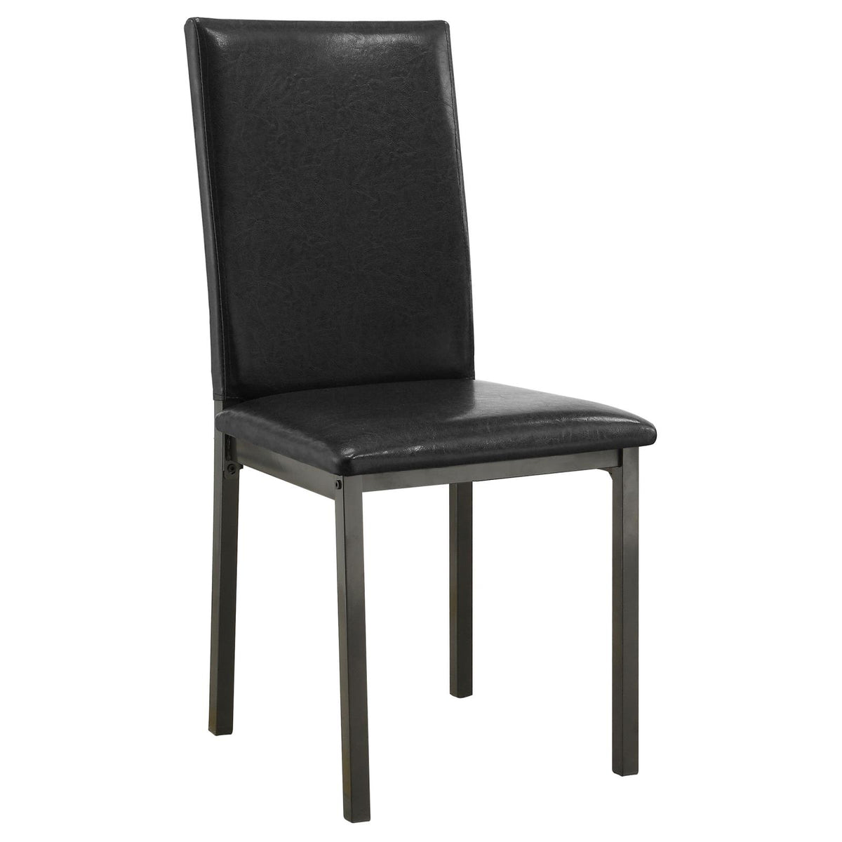 Garza Weathered Gray and Black 5-Piece Dining Set from Coaster - Luna Furniture