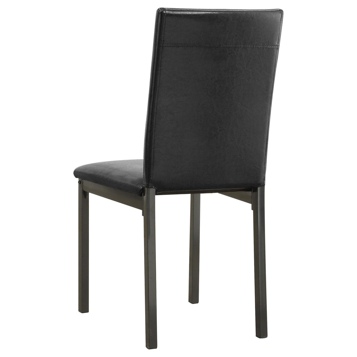 Garza Weathered Gray and Black 5-Piece Dining Set from Coaster - Luna Furniture