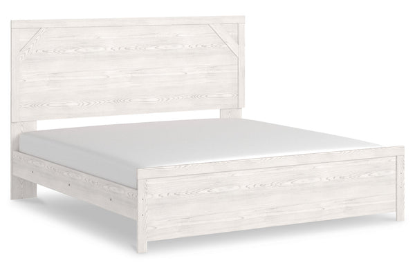 Gerridan White King Panel Bed