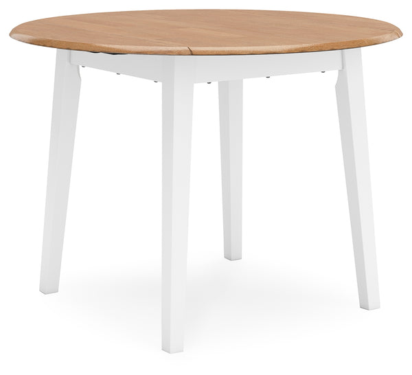 Gesthaven Natural/White Dining Drop Leaf Table
