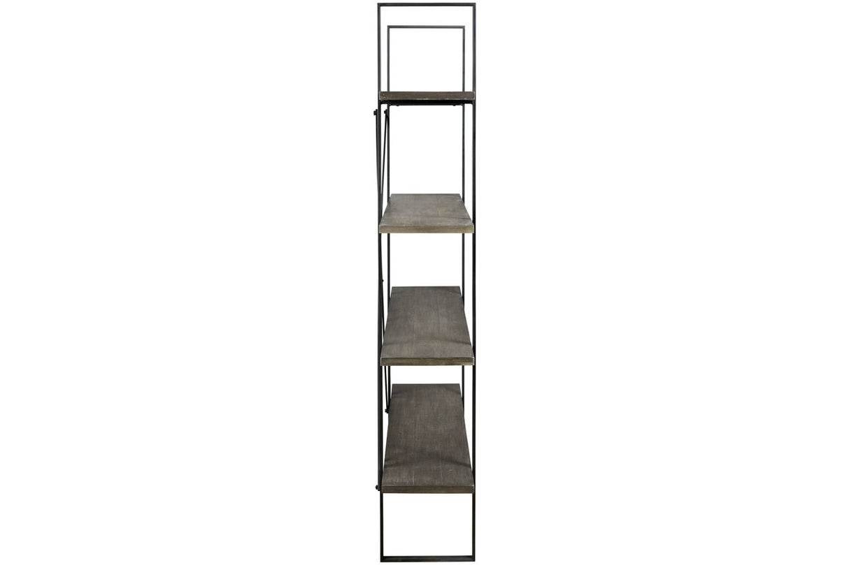 Gilesgrove Black/Gray Bookcase from Ashley - Luna Furniture