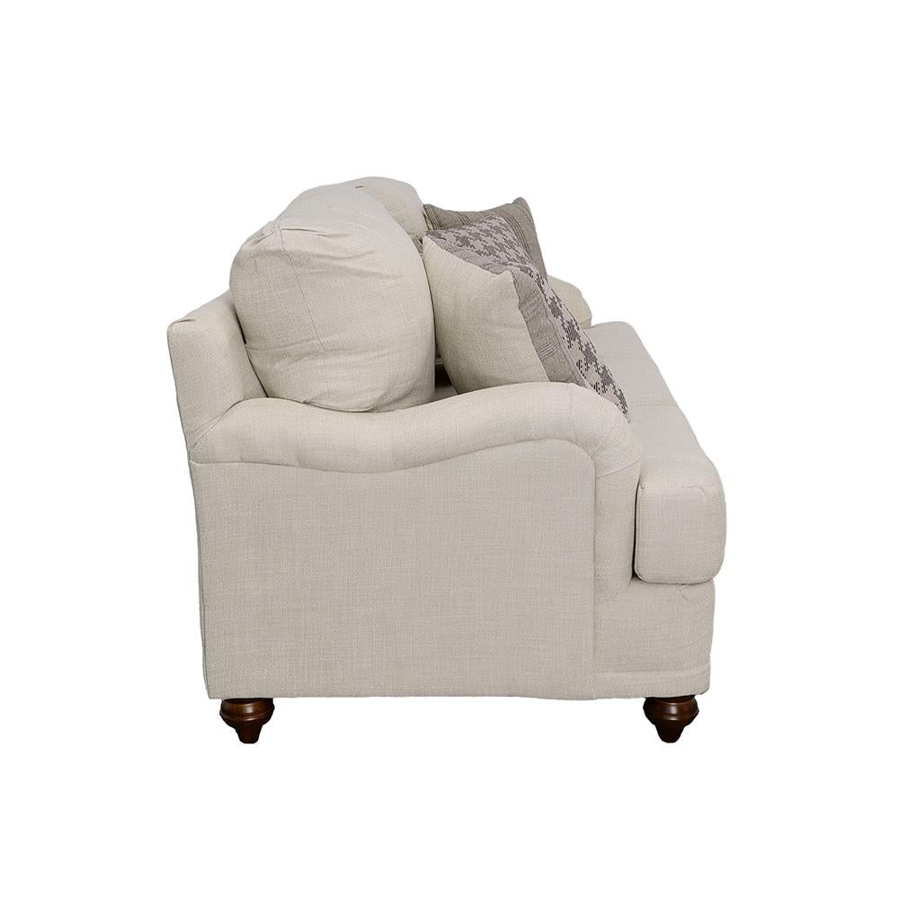 Glenn Light Gray Cushion Back Sofa from Coaster - Luna Furniture
