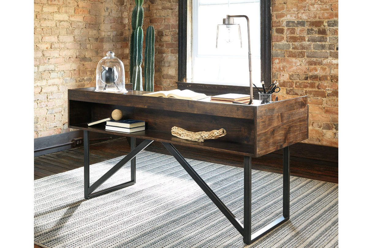 Starmore Brown 63" Home Office Desk from Ashley - Luna Furniture