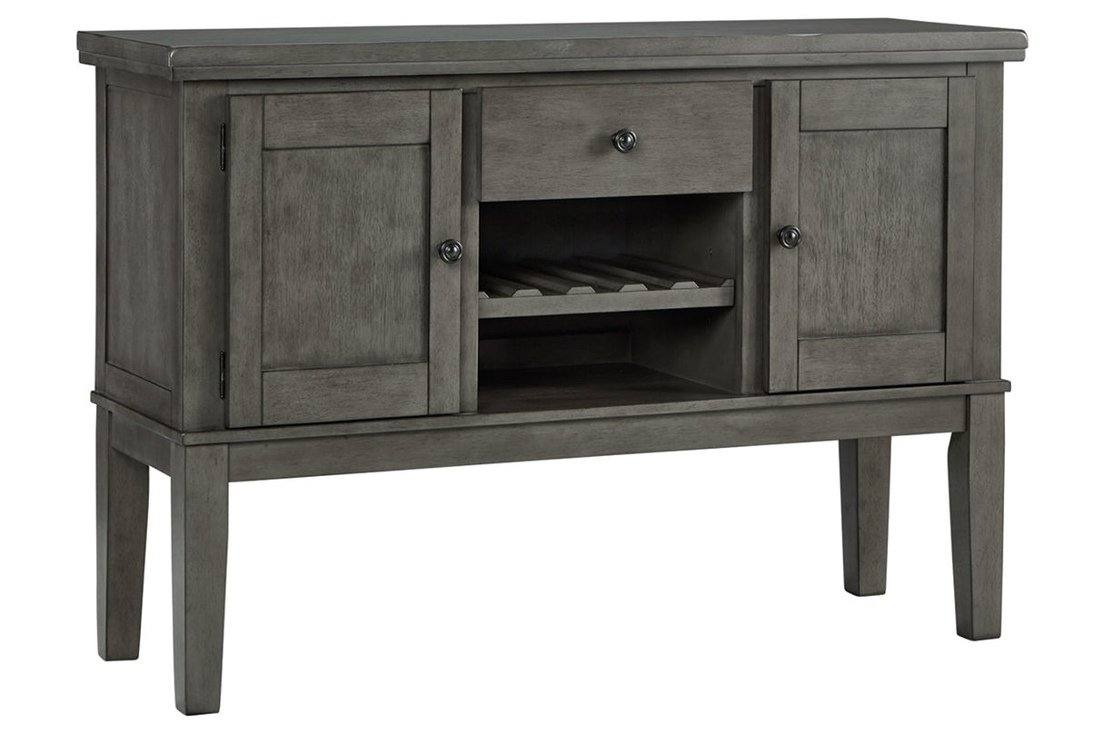 Hallanden Gray Dining Server from Ashley Furniture - Luna Furniture