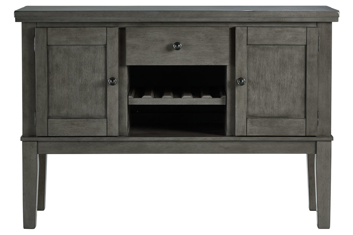 Hallanden Gray Dining Server from Ashley Furniture - Luna Furniture