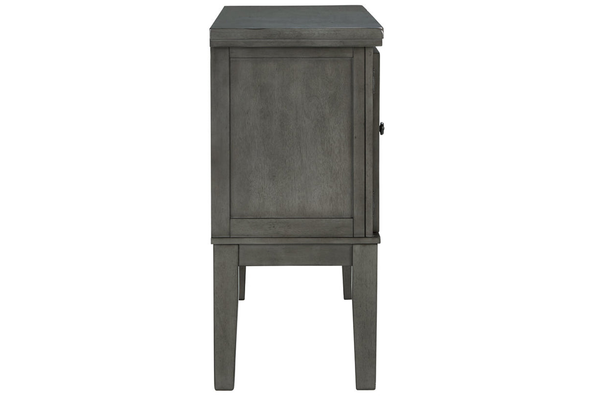 Hallanden Gray Dining Server from Ashley Furniture - Luna Furniture