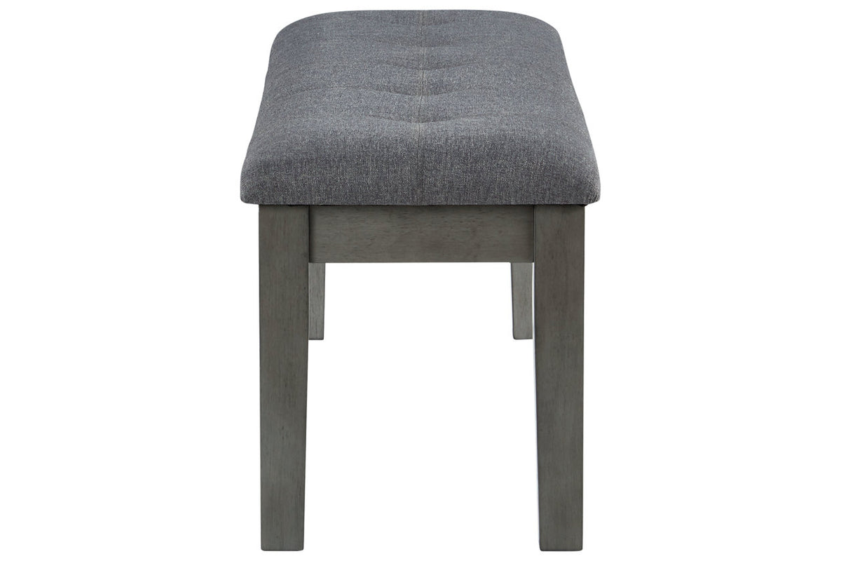 Hallanden Two-tone Gray 50" Dining Bench from Ashley Furniture - Luna Furniture