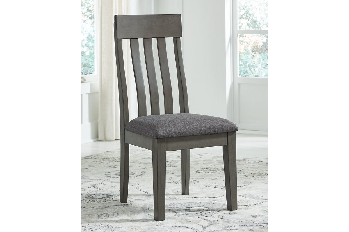 Hallanden Two-tone Gray Dining Chair, Set of 2 from Ashley Furniture - Luna Furniture