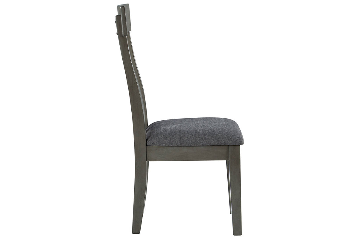 Hallanden Two-tone Gray Dining Chair, Set of 2 from Ashley Furniture - Luna Furniture