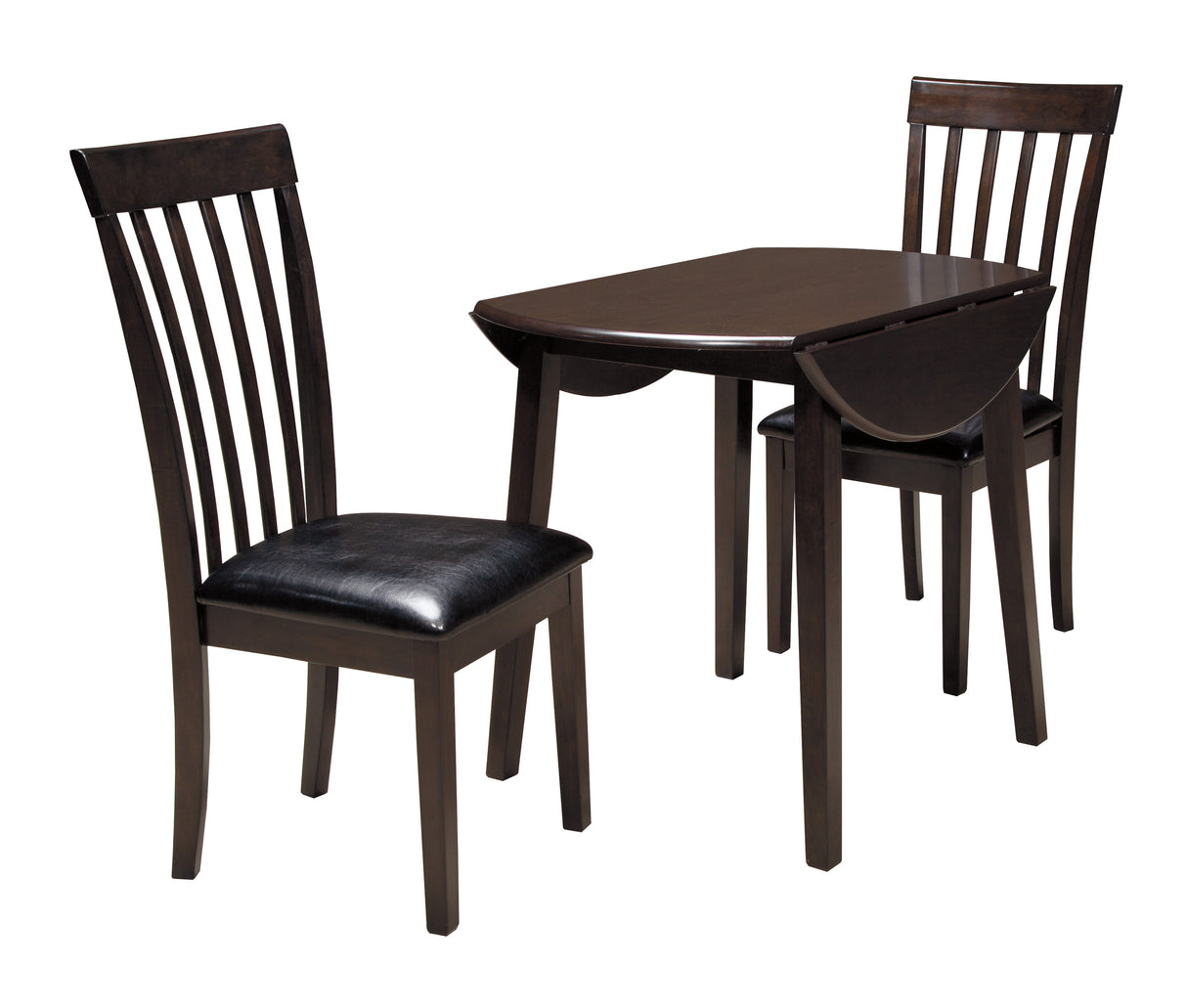 Hammis Dark Brown Dining Table with 2 Chairs from Ashley Furniture - Luna Furniture