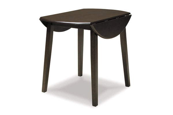 Hammis Dark Brown Dining Drop Leaf Table