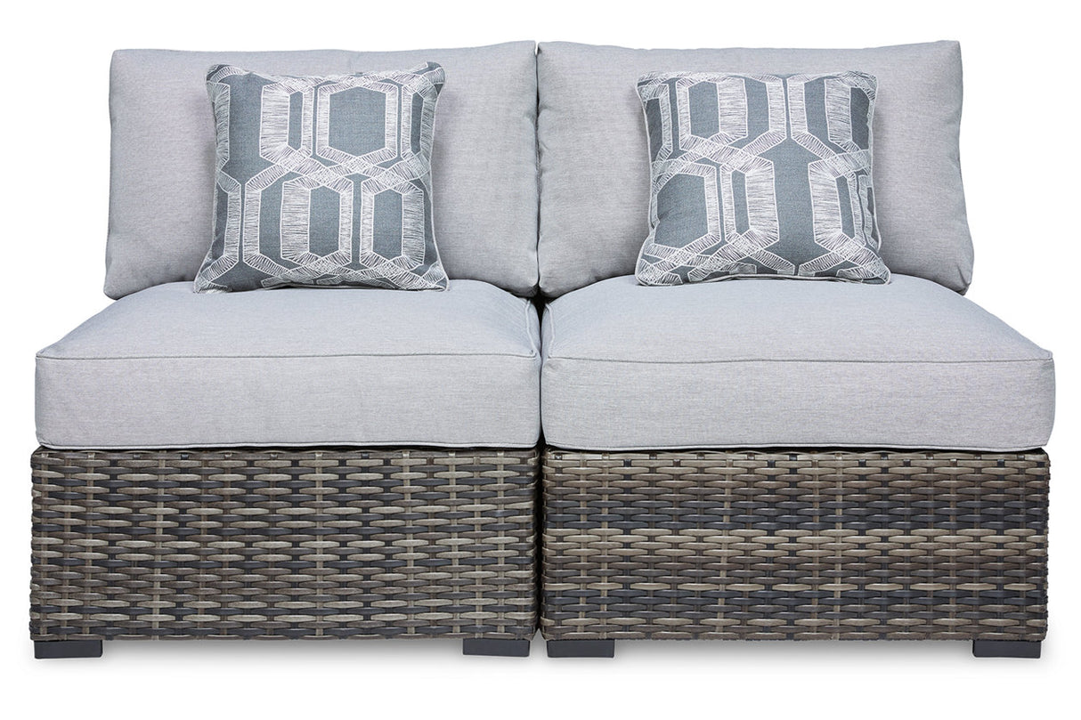 Harbor Court Gray Armless Chair with Cushion from Ashley - Luna Furniture