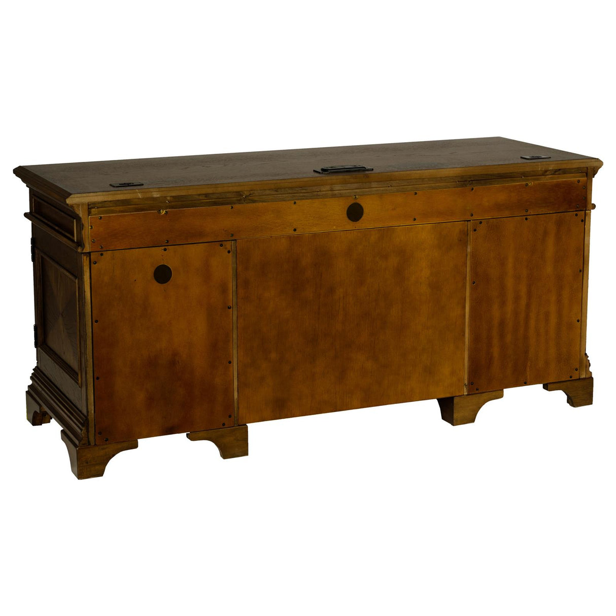 Hartshill Burnished Oak Credenza with Power Outlet from Coaster - Luna Furniture