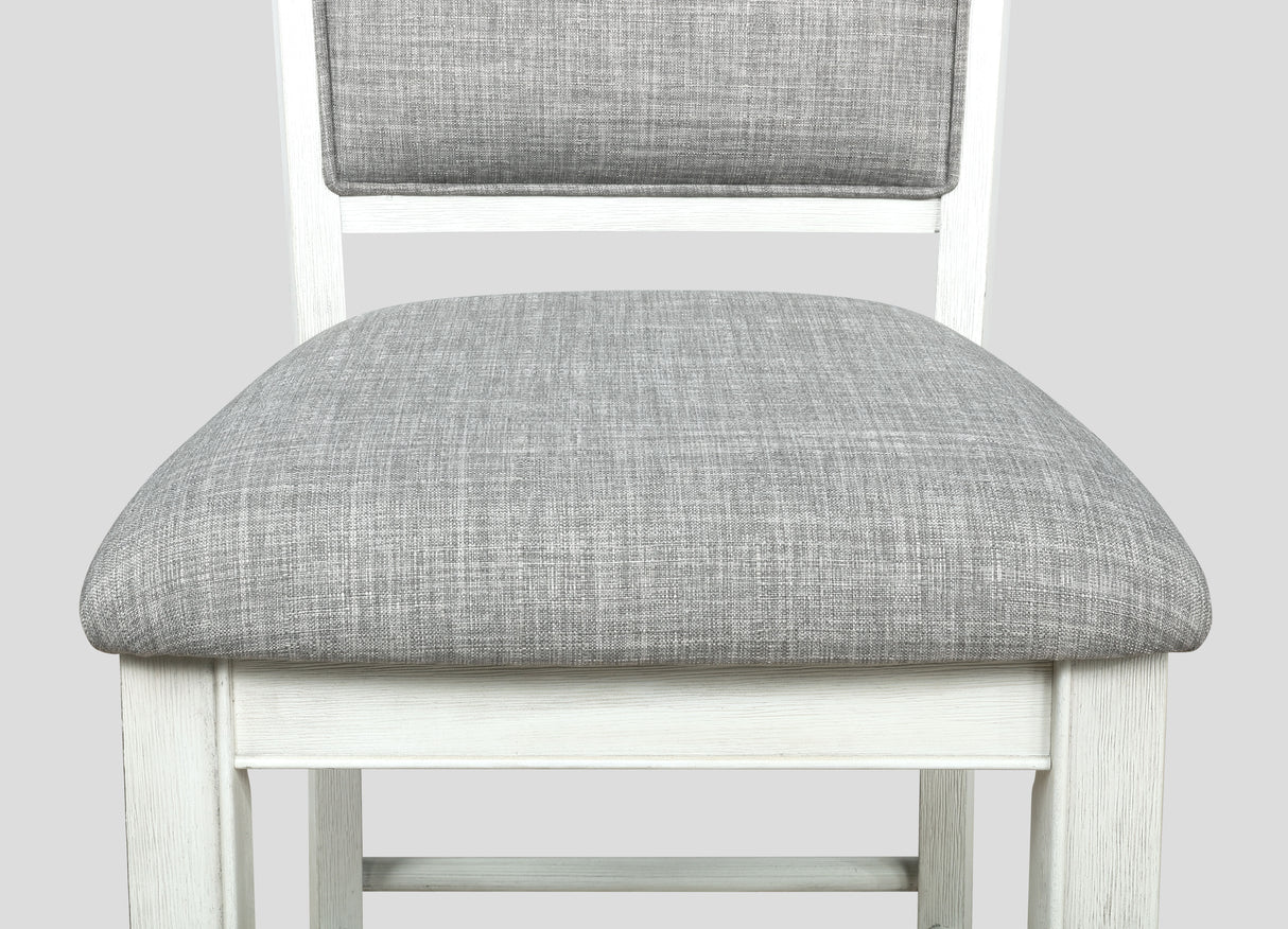 Hartwell Chalk Gray Counter Height Chair, Set of 2 from Crown Mark - Luna Furniture