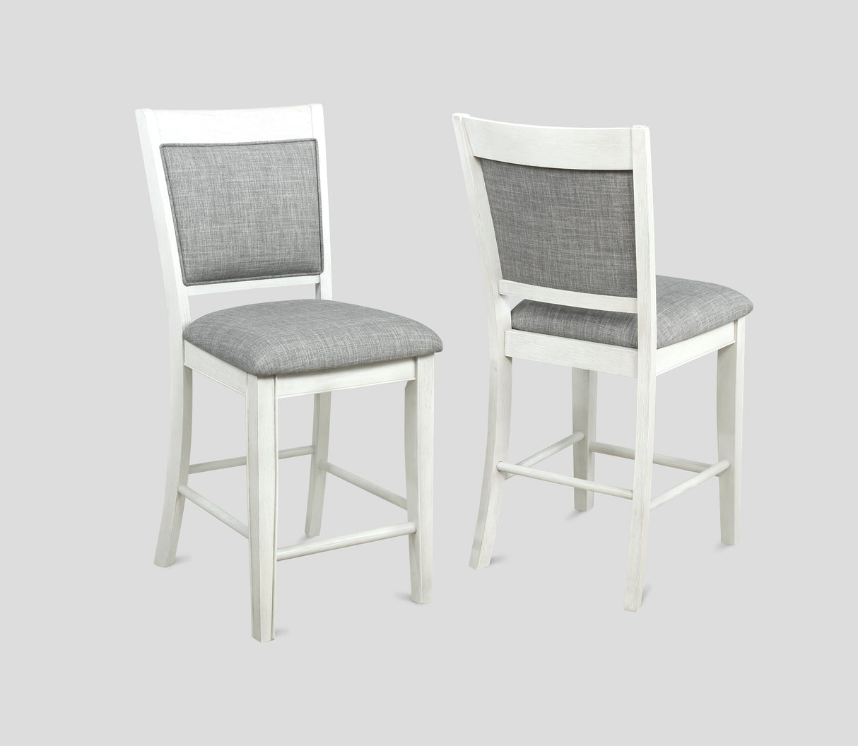 Hartwell Chalk Gray Counter Height Chair, Set of 2 from Crown Mark - Luna Furniture