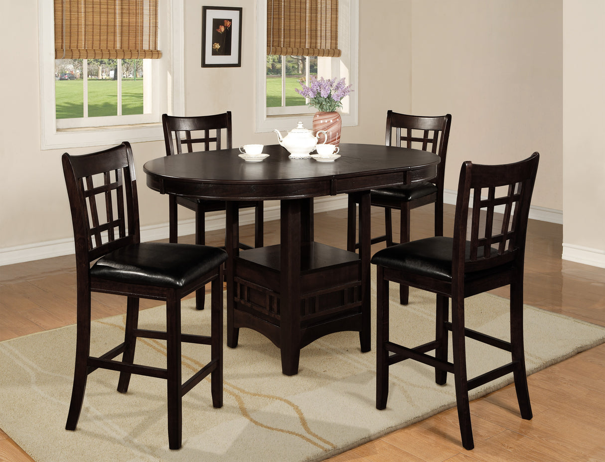 Hartwell Espresso Counter Height Chair, Set of 2 from Crown Mark - Luna Furniture