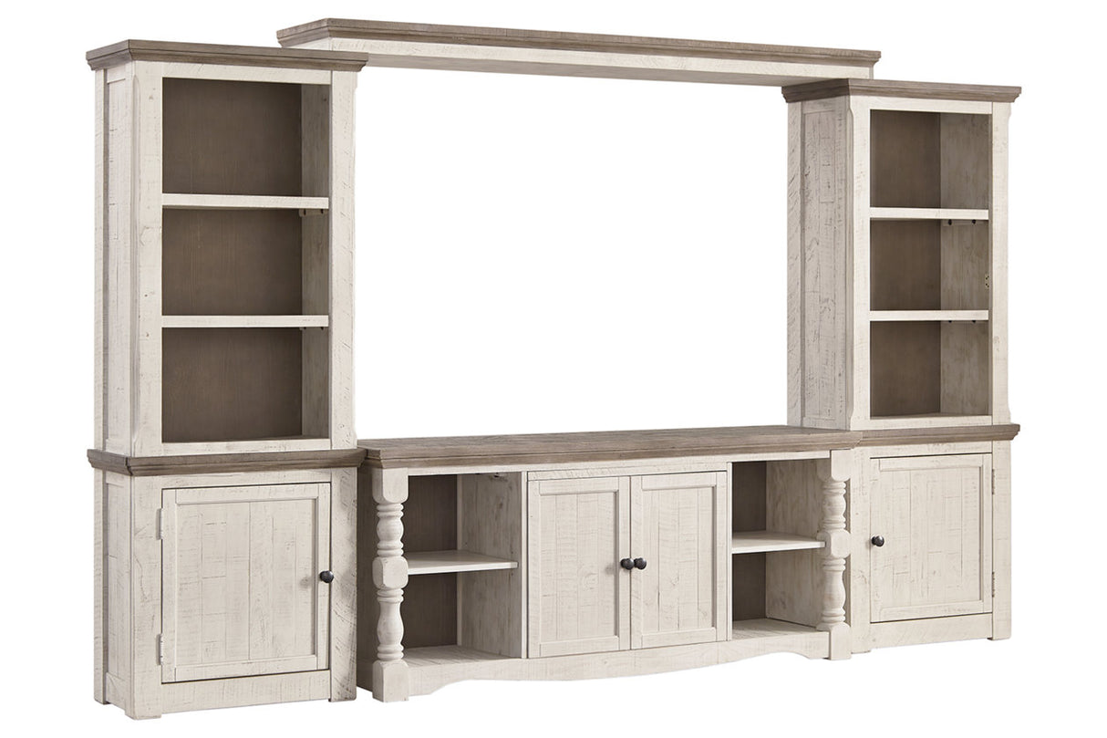 Havalance Two-tone 4-Piece Entertainment Center from Ashley - Luna Furniture