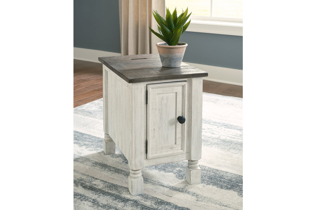 Havalance White/Gray Chairside End Table from Ashley - Luna Furniture